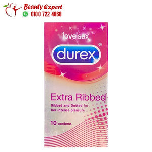 10-Piece Extra Ribbed Condom Set دوريكس اكسترا ريبد 10 كندوم image 0