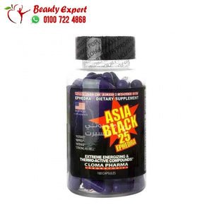Asia Black 25 Cloma Pharma 100 capsules image 0