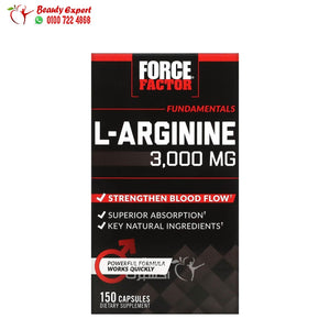 Force Factor L-Arginine 600 mg 150 Capsules image 0
