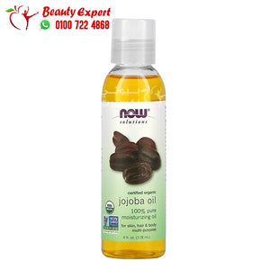 NOW Foods Solutions Certified Organic Jojoba Oil 4 fl oz (118 ml) image 0