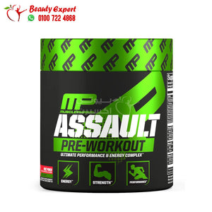 Assault pre-workout 30 Servings blue raspberry Musclepharm image 0