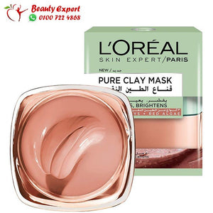 L'Oréal Paris Pure Clay Red Face Mask with Red Algae Exfoliates and Brightens 50 ML image 0