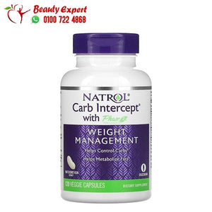 Natrol Carb Intercept with Phase 2 Carb Controller 1 000 mg 120 Veggie Capsules image 0