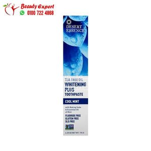 Desert Essence Tea Tree Oil Whitening Plus Toothpaste Cool Mint 1 oz (28.35 g) image 3