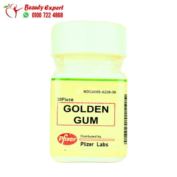 لبان جولدن جم للسيدات بطعم الفراولة لزيادة الرغبة 20 قطعة Golden gum image 0