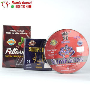 كورس سليم فاكتور slim factor للتخسيس + كبسولات smart slim + نقط fettarm image 1