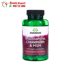 Swanson Glucosamine Chondroitin & MSM 120 Tablets image 0