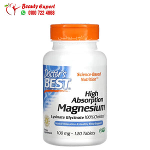 Doctor's Best High Absorption Magnesium 100 mg 120 Tablets image 0