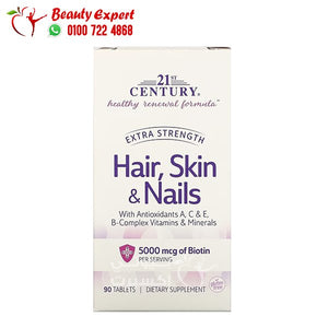 21st Century Extra Strength Hair Skin & Nails 90 Tablets image 1