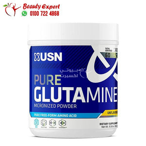 pure glutamine monohydrate powder 300g 60 servings USN image 0