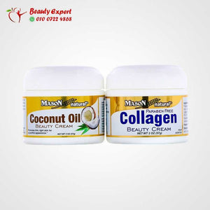 Mason Natural Coconut Oil Beauty Cream + Collagen Beauty Cream 2 Jars 2 oz (57 g) Each image 2