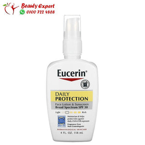 Eucerin Daily Protection Face Lotion & Sunscreen SPF 30 Fragrance Free 4 fl oz (118 ml) image 0