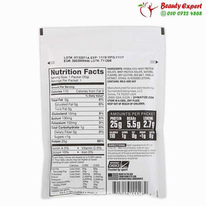 Dymatize Nutrition ISO100 Hydrolyzed 100% Whey Protein Isolate Natural Vanilla Trial Size 1.06 oz (30 g) image 1