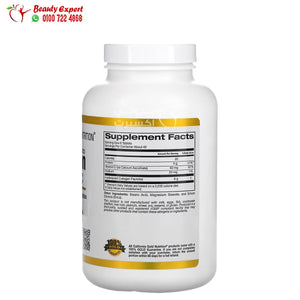 California Gold Nutrition Hydrolyzed Collagen Peptides + Vitamin C Type I & III 250 Tablets image 2