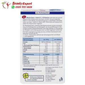 Eisen + Vitamin C + B-Vitamine Tabletten 40 St. 25 g image 3