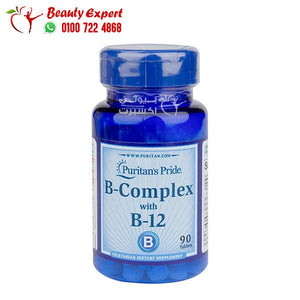 puritan's pride vitamin b complex with b12 - 90 tablets image 0