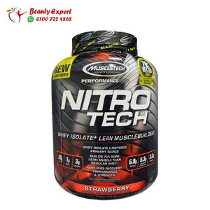 Muscletech Nitro Tech، خلاصة المصل + عضلات لينة، فراولة، 3 97 باوند (1.80 كغ) image 0