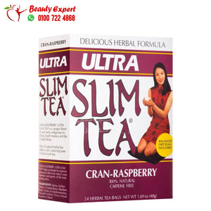Hobe Labs Ultra Slim Tea Cran-Raspberry Caffeine Free 24 Herbal Tea Bags 1.69 oz (48 g) image 1