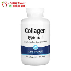 Lake Avenue Nutrition Hydrolyzed Collagen Type I & III 1 000 mg 360 Tablets image 0