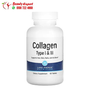 Lake Avenue Nutrition Hydrolyzed Collagen Type I & III 1 000 mg 60 Tablets image 0