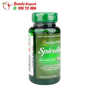 puritan's pride spirulina 500 mg 100 capsules image 1