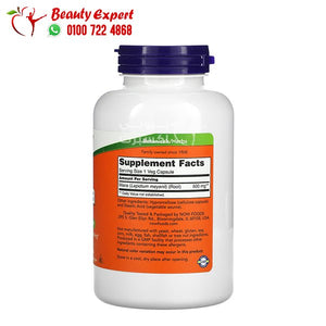 NOW Foods ماكا، 500 ملجم، 250 كبسولة نباتية image 1