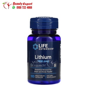 Life Extension Lithium 1 000 mcg 100 Vegetarian Capsules image 0
