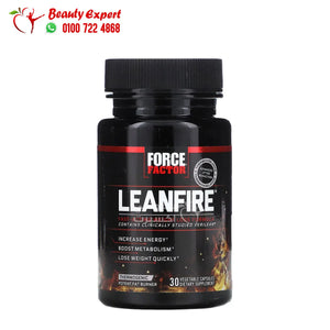 Force Factor LeanFire Fast-Acting Weight Loss Formula 30 Vegetable Capsules image 0