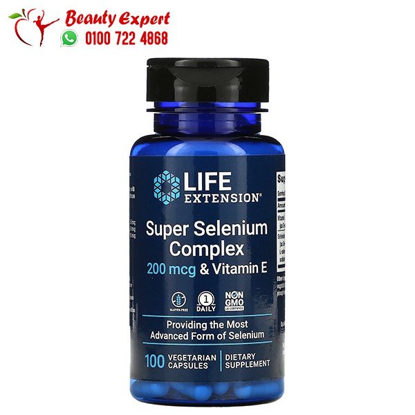 Life Extension مركب سيلينيوم فائق وفيتامين هـ، 200 مكجم، 100 كبسولة نباتية image 0