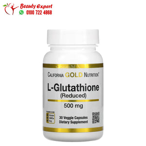 California Gold Nutrition L-Glutathione (Reduced) 500 mg 30 Veggie Capsules image 0