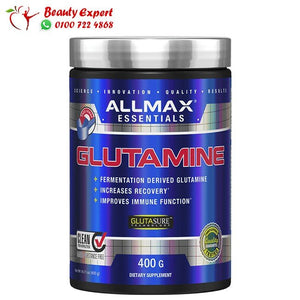 مكمل غذائي جلوتامين 400 جرام لكمال الاجسام وتقوية المناعة - 400gALLMAX Essentials Glutamine image 0