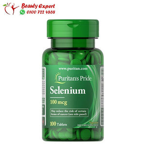 أقراص السيلينيوم 100 قرصًا -puritan's pride selenium 100 mcg image 0