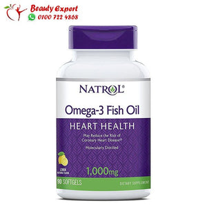 Natrol Omega-3 Fish Oil Natural Lemon Flavor 1 000 mg 90 Softgels image 0