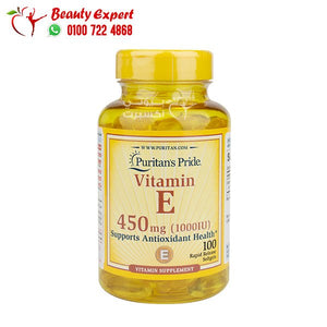 puritan's pride vitamin e 450 mg 1000 iu 100 softgel image 0