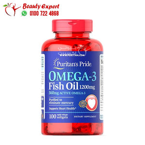 omega 3 fish oil 1200 mg - 100 capsules فيش اويل 1200 اماراتي image 0