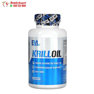 EVLution Nutrition Krill Oil 500 mg 60 Softgels image 0