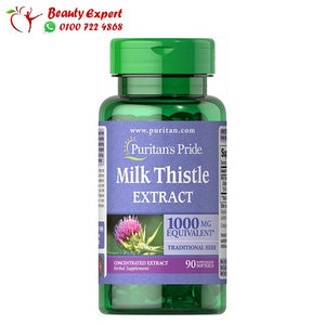 كبسولات شوك الحليب milk thistle تركيز 1000 مجم 90 قرص image 0
