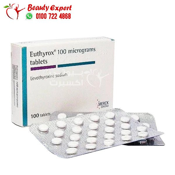 دواء يوثيروكس 100 euthyrox 100 mg لعلاج قلة إنتاج هرمون الغدة الدرقية 100 قرص image 0