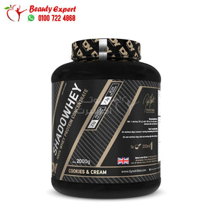 بروتين مصل الحليب مركز شادو من دي واي نيوتريشن، 2 كجم (كوكيز وكريم) DY Nutrition Shadowhey -66Serv.-2000G.-Cookies&Cream image 1