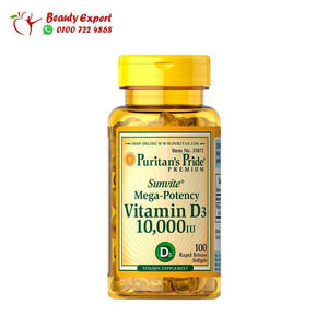 vitamin d3 - 250mcg - 10.000iu - 100 cap - puritans pride image 2