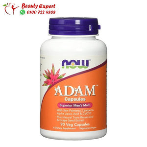 NOW Foods ADAM، فيتامينات فائقة متعددة للرجال، 90 كبسولة هلامية image 0