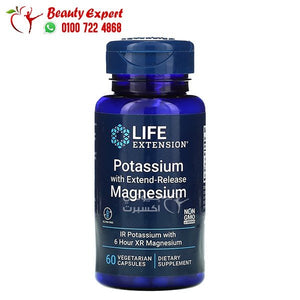 Life Extension Potassium with Extend-Release Magnesium 60 Vegetarian Capsules image 0