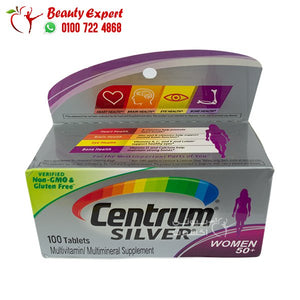 Centrum Silver+50Women 100 Tab سنتروم سيلفر للنساء فوق الخمسين 100ك اماراتي image 0