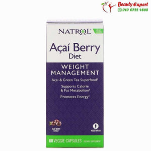 Natrol AcaiBerry Diet Acai & Green Tea Superfoods 60 Veggie Capsules image 0