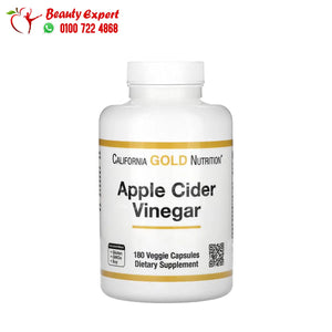 California Gold Nutrition Apple Cider Vinegar 180 Veggie Capsules image 0