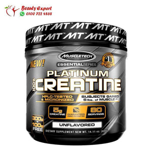 Muscletech سلسلة أساسية، پلاتينيوم 100% كرياتين مايكروني، بدون نكهة، 0.88 رطل (400 جم) image 0