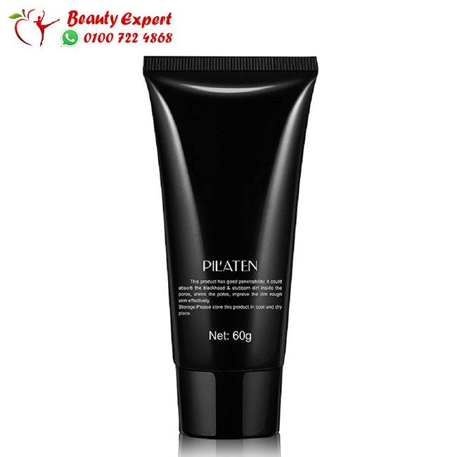 الماسك الاسود لتنظيف البشرة من بيلاتين - Pilaten Face Mask Black Mud 60G, Blackhead Remover Deep Cleansing Acne Treatment image 1