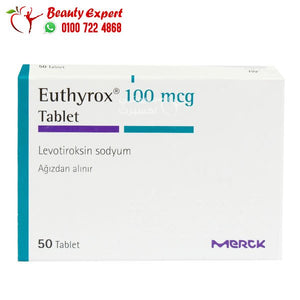 دواء يوثيروكس 100 euthyrox 100 mg لعلاج قلة إنتاج هرمون الغدة الدرقية 50 قرص image 0