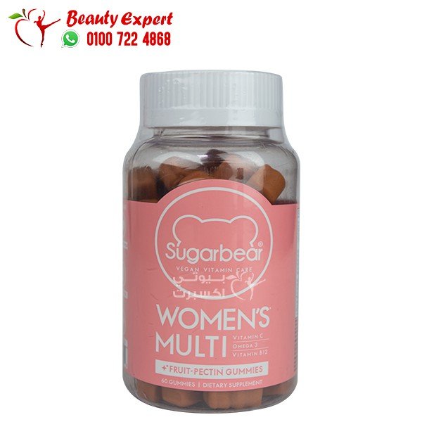 شوقر بير الوردي Sugar Bear Women’s Multivitamin عدد 60 قطعة مضغ image 0
