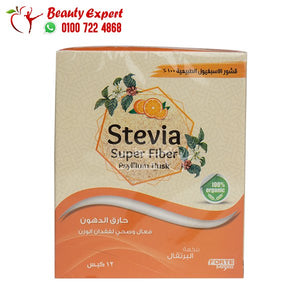 super fiber psyllium husk الياف قشر السيلليوم لسد الشهية بطعم الرتقال 12كيس image 0